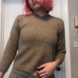 Tan wool sweater
